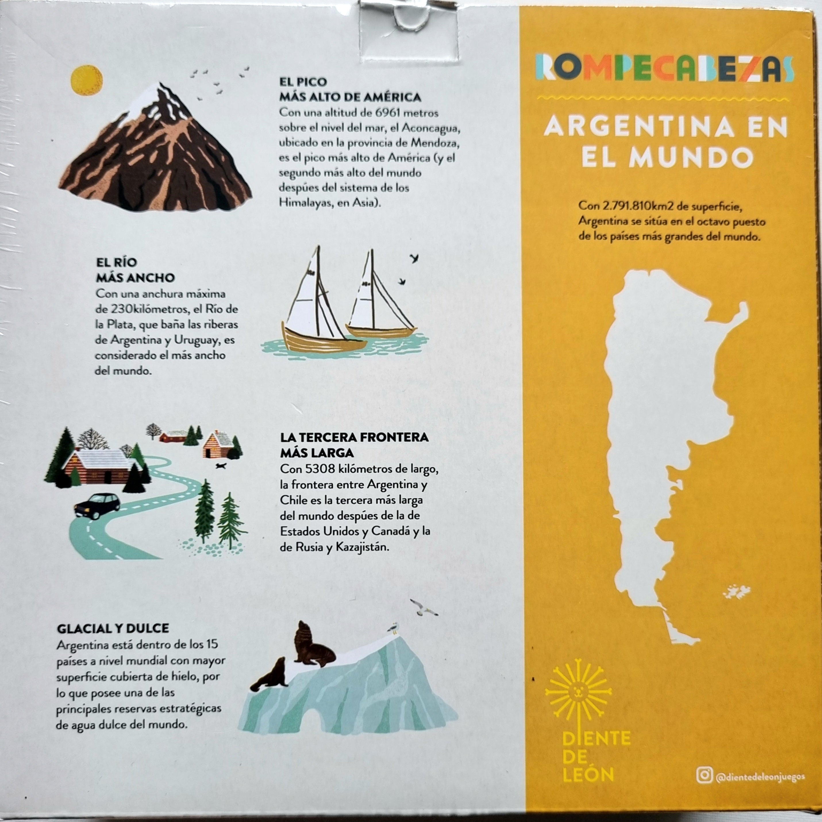 Rompecabezas Argentina en el mundo Rompecabezas Argentina en el mundo
